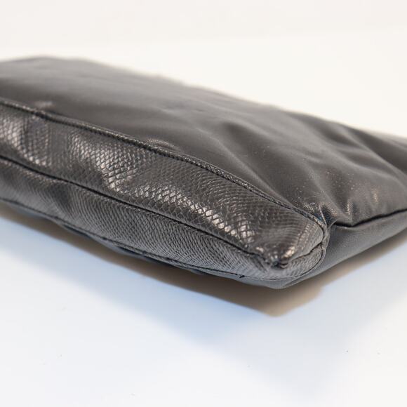 Genesis Vintage Black Clutch Purse Leather - Picture 3 of 6